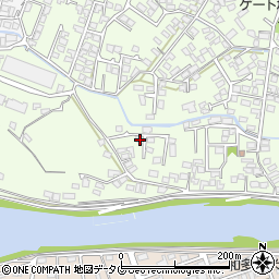 熊本県八代市古城町2762-10周辺の地図