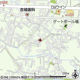 熊本県八代市古城町2446周辺の地図