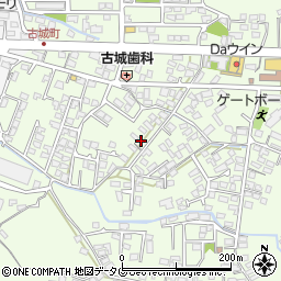 熊本県八代市古城町2460-17周辺の地図