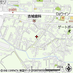 熊本県八代市古城町2460-1周辺の地図