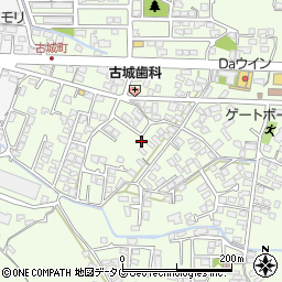 熊本県八代市古城町2780-18周辺の地図