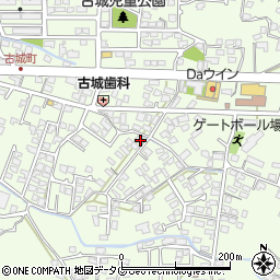 熊本県八代市古城町2460-12周辺の地図