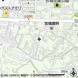 熊本県八代市古城町2782-43周辺の地図