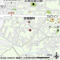 熊本県八代市古城町2780-12周辺の地図