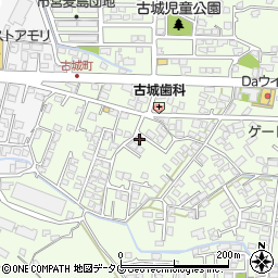 熊本県八代市古城町2780-13周辺の地図