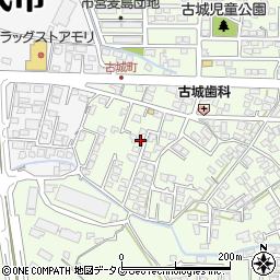 熊本県八代市古城町2782-45周辺の地図