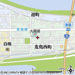 熊本県八代市麦島西町周辺の地図