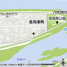 熊本県八代市麦島東町4周辺の地図