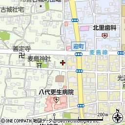 熊本県八代市古城町1815周辺の地図