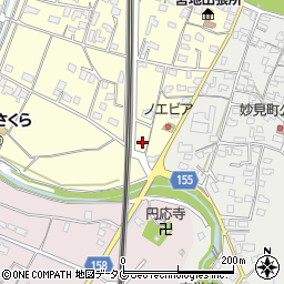 熊本県八代市宮地町129周辺の地図