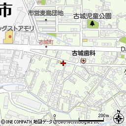 熊本県八代市古城町2782-15周辺の地図