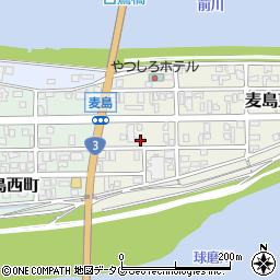 熊本県八代市麦島東町11-7周辺の地図