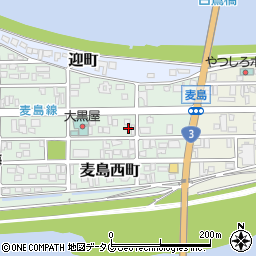 熊本県八代市麦島西町7-3周辺の地図