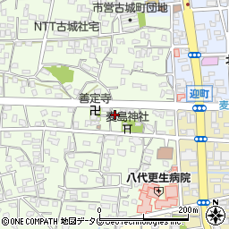 熊本県八代市古城町1804周辺の地図