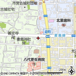 熊本県八代市古城町1815-1周辺の地図