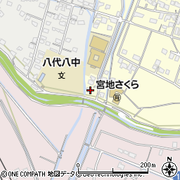 熊本県八代市宮地町654周辺の地図