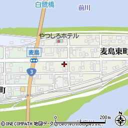 熊本県八代市麦島東町11-23周辺の地図