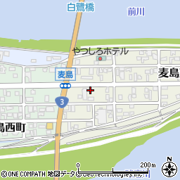 熊本県八代市麦島東町11-19周辺の地図