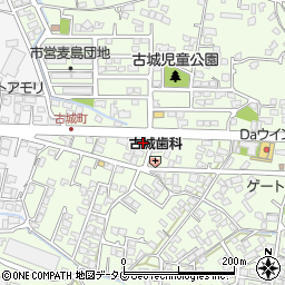 熊本県八代市古城町2827周辺の地図