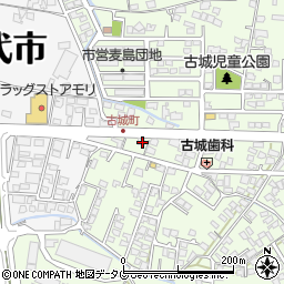 熊本県八代市古城町2803-14周辺の地図