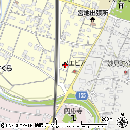 熊本県八代市宮地町159周辺の地図