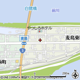 熊本県八代市麦島東町10-8周辺の地図