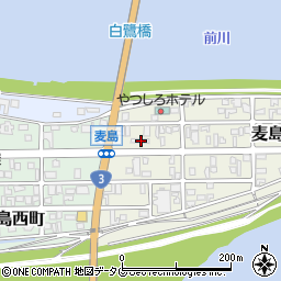 熊本県八代市麦島東町10-11周辺の地図