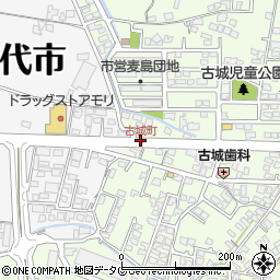 古城町周辺の地図