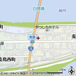 熊本県八代市麦島東町10-13周辺の地図