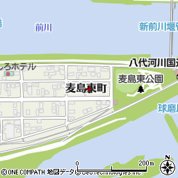 熊本県八代市麦島東町3周辺の地図