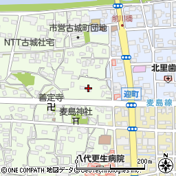 熊本県八代市古城町1826周辺の地図