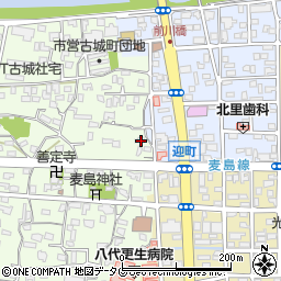 熊本県八代市古城町1857周辺の地図