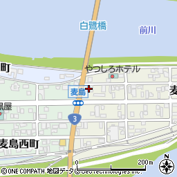 熊本県八代市麦島東町10-16周辺の地図
