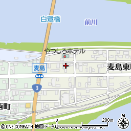 熊本県八代市麦島東町10-25周辺の地図