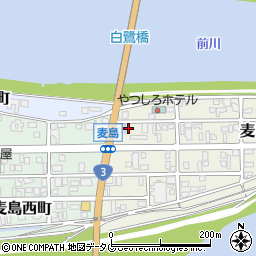 熊本県八代市麦島東町10-17周辺の地図
