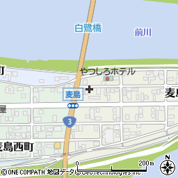 熊本県八代市麦島東町10-18周辺の地図
