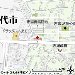 熊本県八代市古城町2800-1周辺の地図