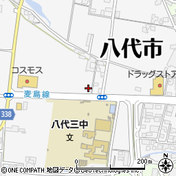 熊本県八代市中北町周辺の地図
