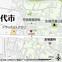 熊本県八代市古城町2800-3周辺の地図