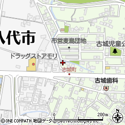 熊本県八代市古城町2799周辺の地図