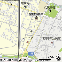 熊本県八代市宮地町197周辺の地図