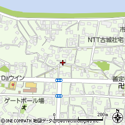 熊本県八代市古城町周辺の地図