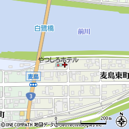 熊本県八代市麦島東町9-1周辺の地図