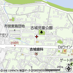 熊本県八代市古城町3023-1周辺の地図