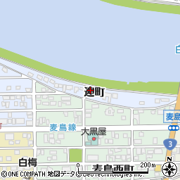 熊本県八代市迎町周辺の地図