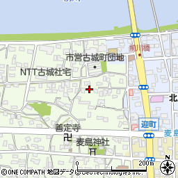熊本県八代市古城町1897周辺の地図