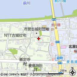 熊本県八代市古城町1879周辺の地図