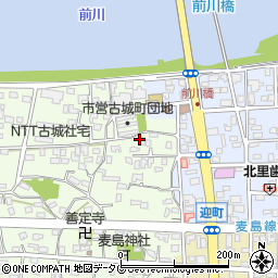 熊本県八代市古城町1878周辺の地図