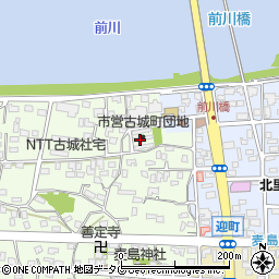 熊本県八代市古城町1910周辺の地図