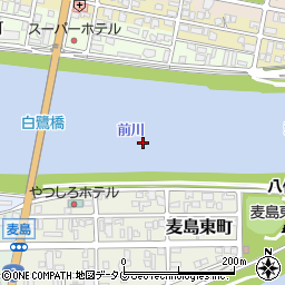 前川周辺の地図